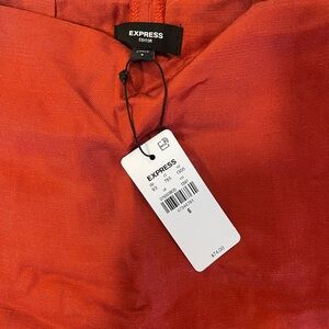 Express Editor Rust Orange Skorts